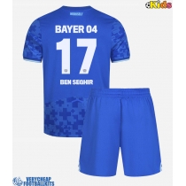 Bayer Leverkusen Eliesse Ben Seghir #17 Replica Third Minikit 2025-26 Short Sleeve (+ pants)